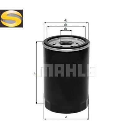 MAHLE OC38 - Filtro de Óleo Lubrificante