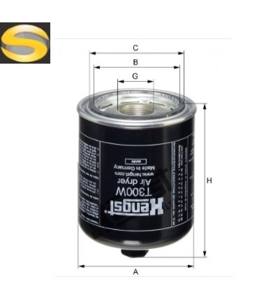HENGST T300W - Filtro Desumidificador