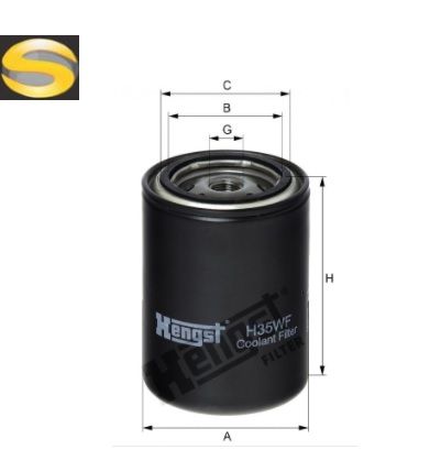 HENGST H35WF - Filtro de Refrigeração