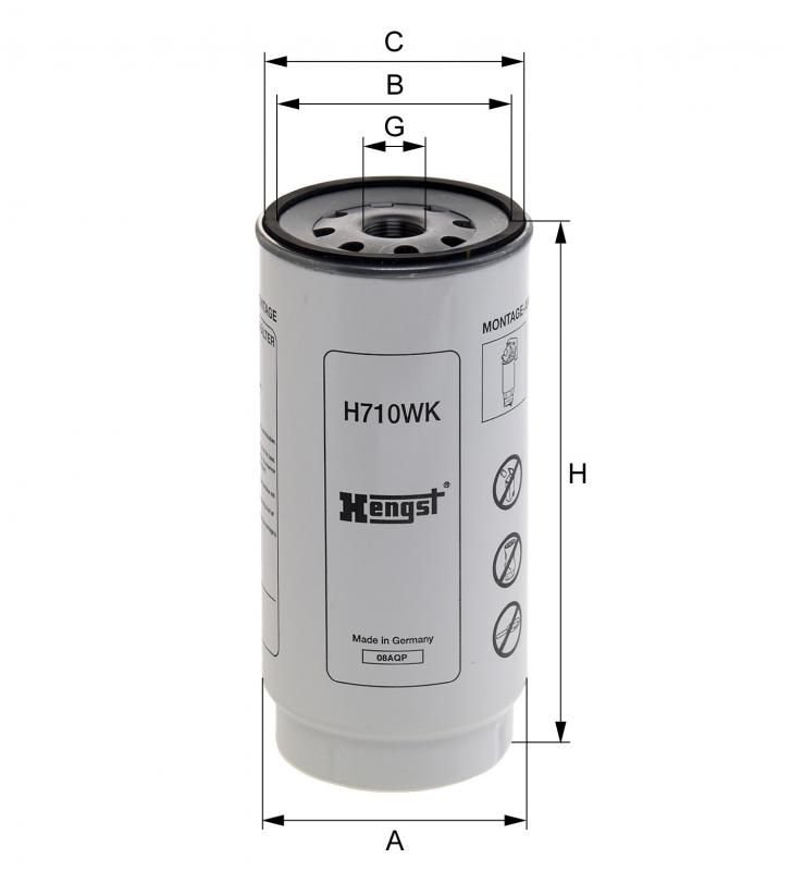 HENGST H710WK - Filtro desumidificador