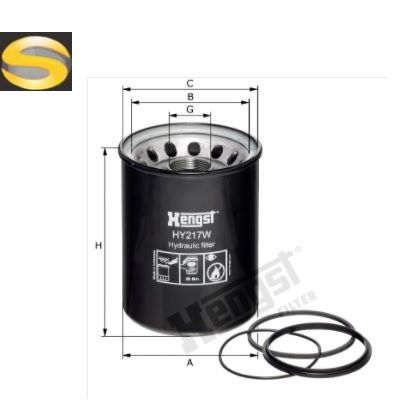 HENGST HY217W - Filtro Hidráulico